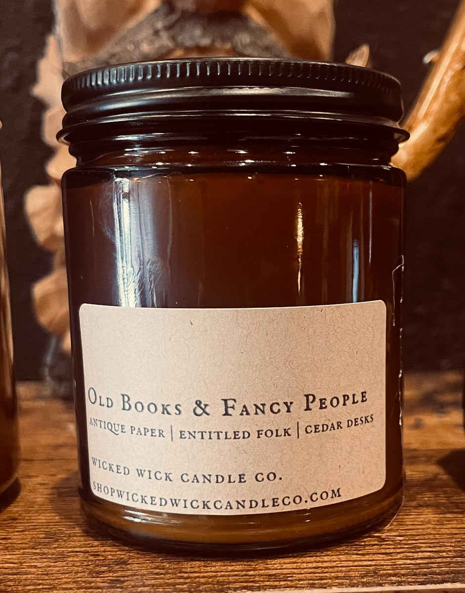 Amber Jar Candle 8oz Wicked Wick Candle Co.